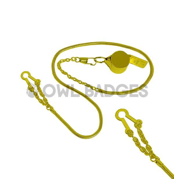 Police Whistle Chain And Metal Whistle Chain – Owl Badges
