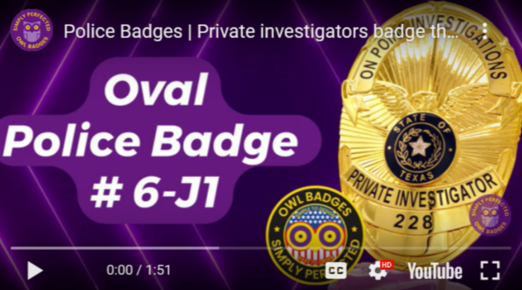 Private Investigator Badge | Design Badges Online