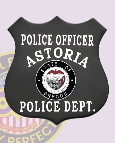 Custom law enforcement badges astoria police department