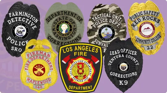 images of badges and patches with owl Badges Logo background